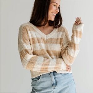 Celeste Sweater CJLA - Cream and Tan